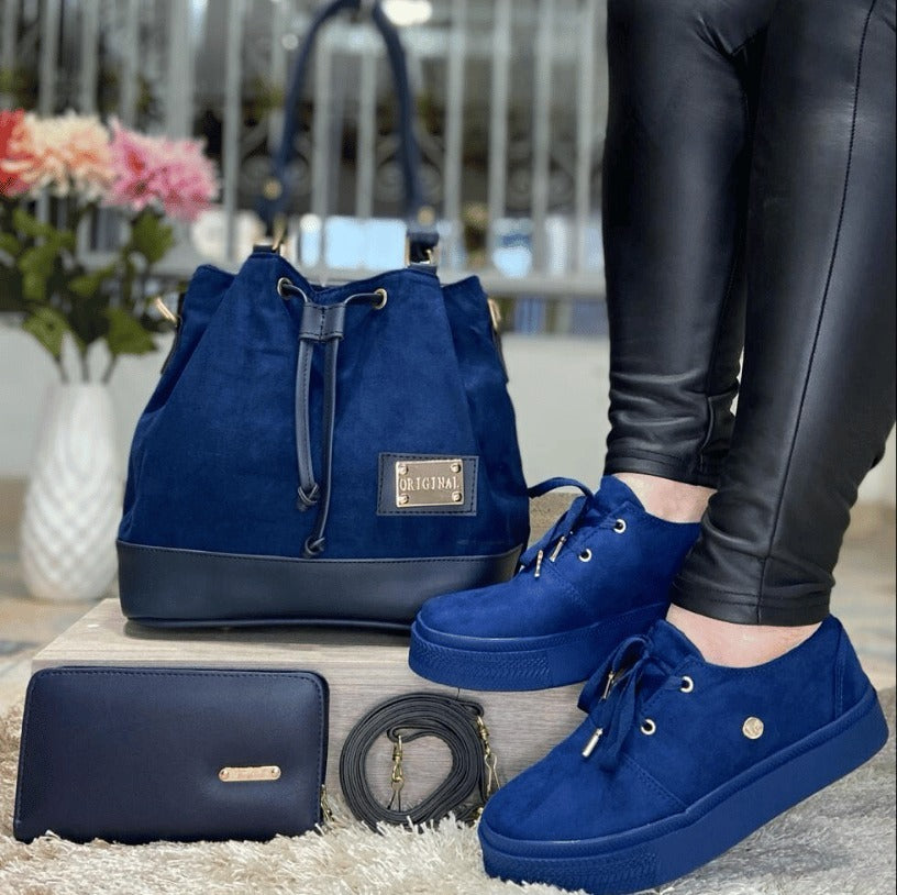 BOLSO DAMA BILLETERA+CALZADO LINCE